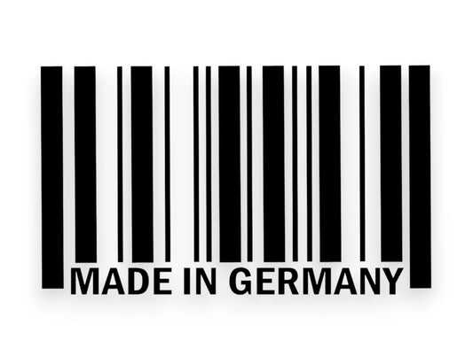Made In Germany Bar Code Sticker - Window Decal - STICKERNERD.COM