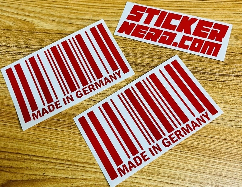 Made In Germany Bar Code Sticker