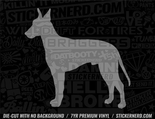 Manchester Terrier Dog Sticker - Window Decal - STICKERNERD.COM