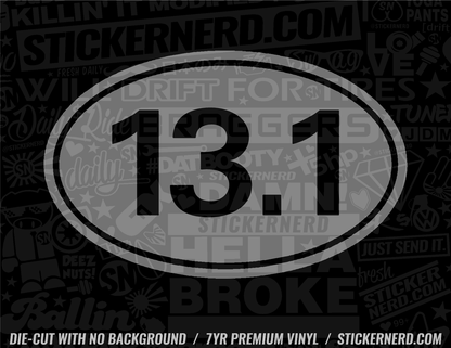 Marathon 13.1 Sticker - Decal - STICKERNERD.COM
