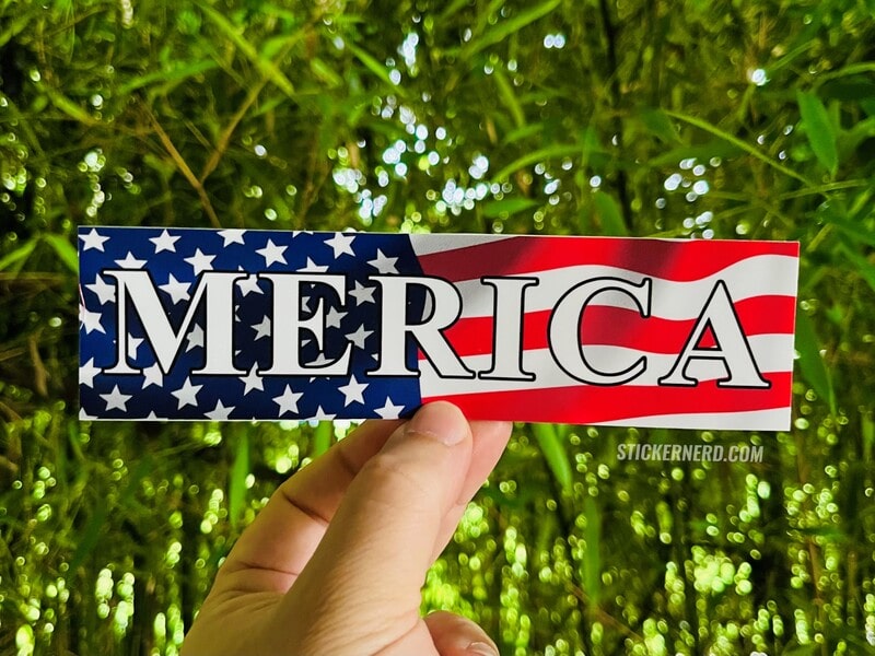 Merica Printed Sticker - STICKERNERD.COM