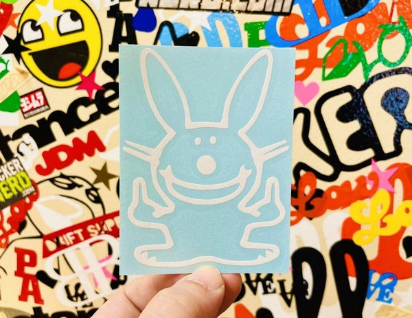 Middle Finger Rabbit Decal