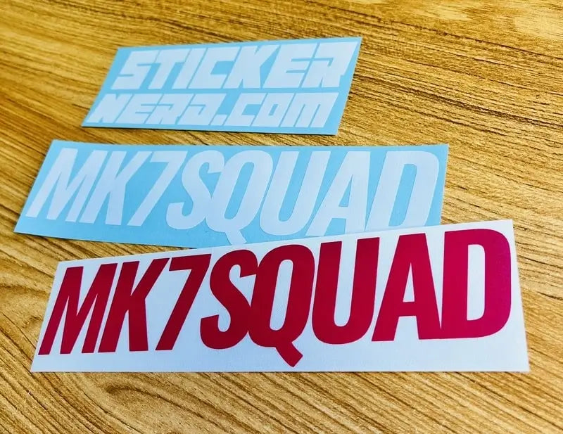 Mk7 Squad Decal - Vinyl Car Sticker - STICKERNERD
