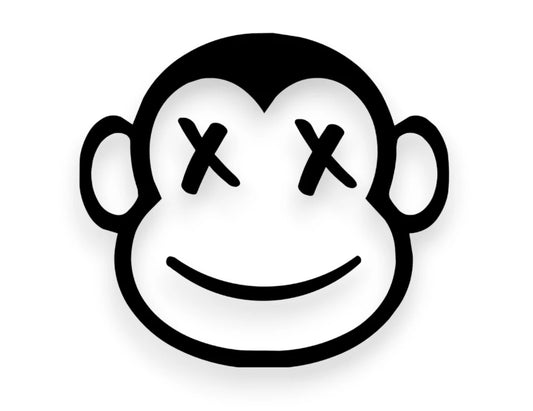 Monkey Mascot Sticker - Decal - STICKERNERD.COM
