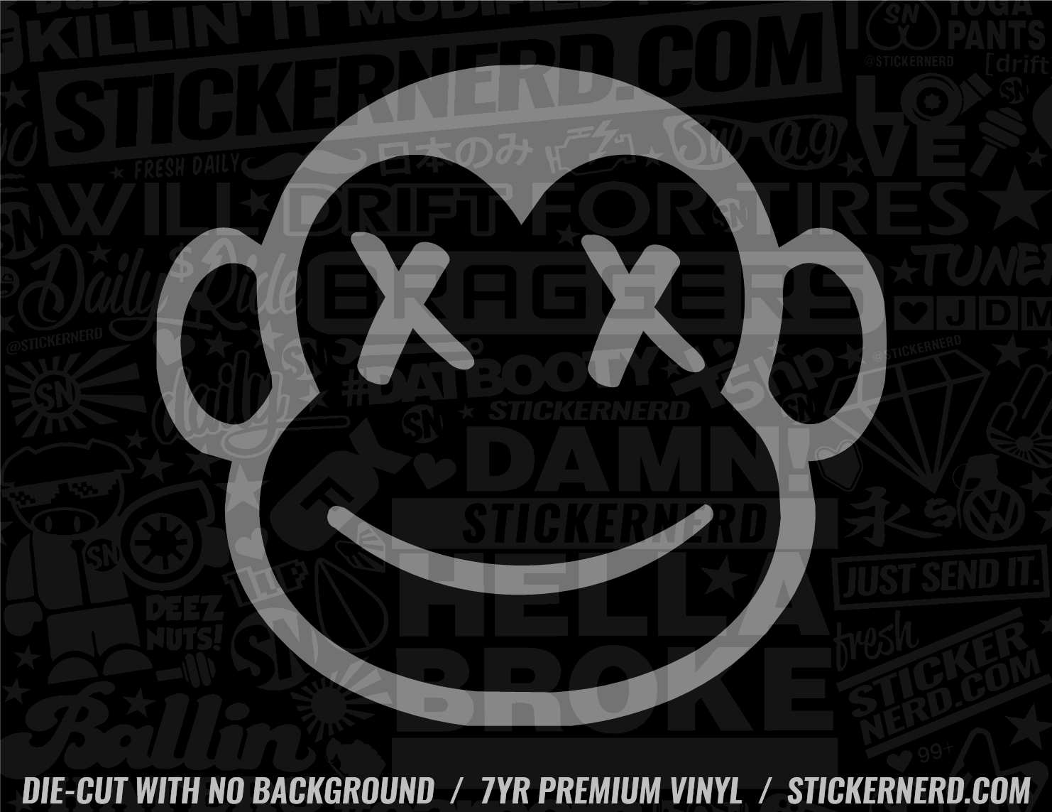 Monkey Mascot Sticker - Decal - STICKERNERD.COM