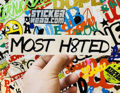 Most Hated Decal - STICKERNERD.COM