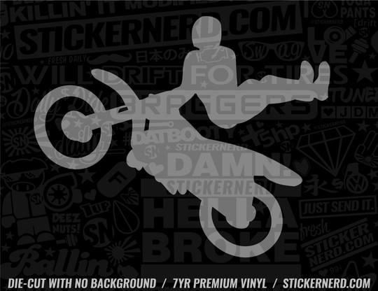 Motocross Sticker - Decal - STICKERNERD.COM