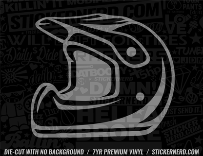 Motorcycle Helmet Sticker - Decal - STICKERNERD.COM