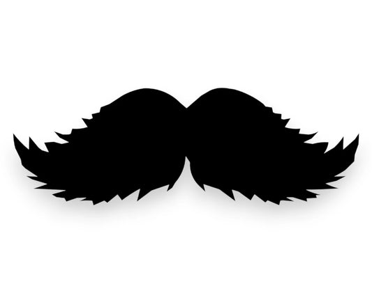 Mustache Sticker - Funny Window Decal - STICKERNERD.COM