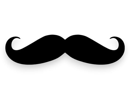 Mustache Sticker - Window Decal - STICKERNERD.COM