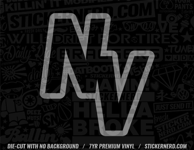 NV State Initials Sticker - STICKERNERD.COM