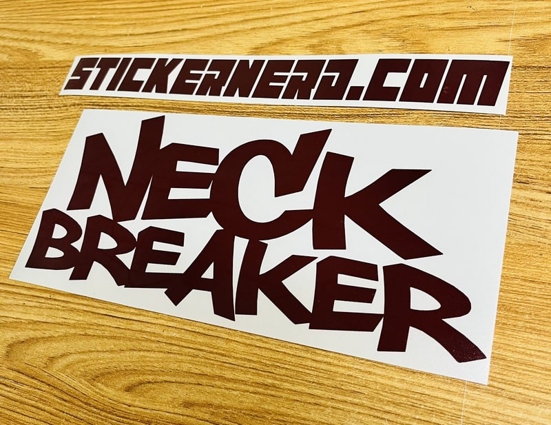 Neck Breaker Sticker | Funny JDM Car Window Decal | StickerNerd.com