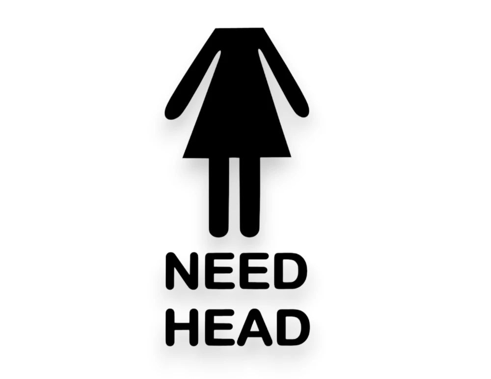 Need Head Sticker - Decal - STICKERNERD.COM