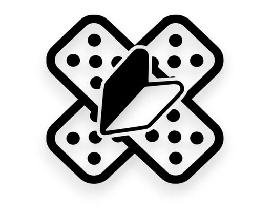 New Driver Bandage Sticker - Decal - STICKERNERD.COM