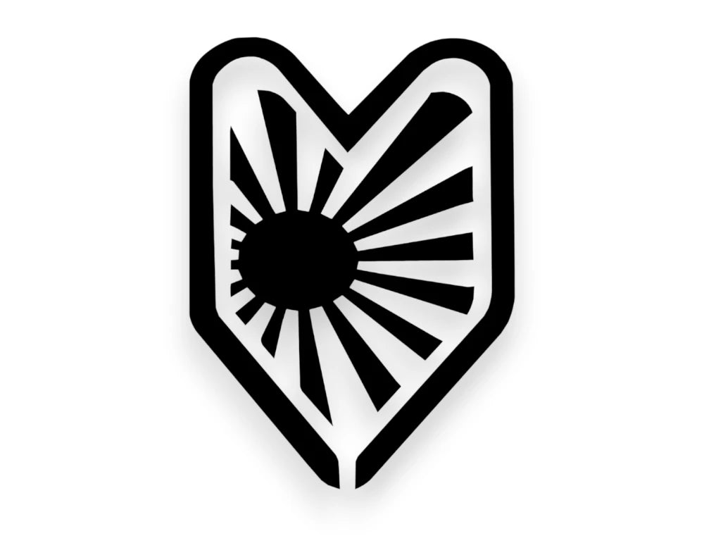 New Driver Japan Flag Sticker - Window Decal - STICKERNERD.COM