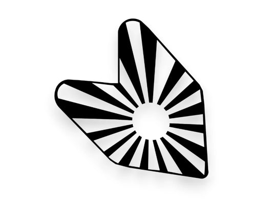 New Driver Japan Flag Sticker - Window Decal - STICKERNERD.COM
