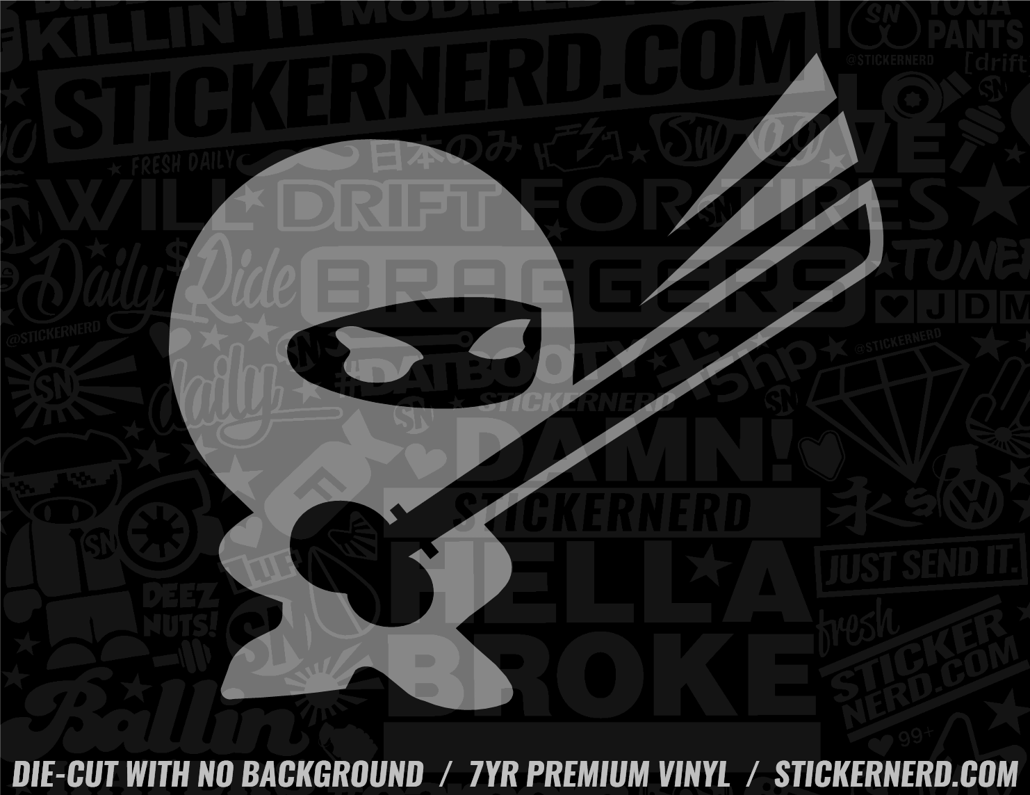 Ninja Sticker - Decal - STICKERNERD.COM