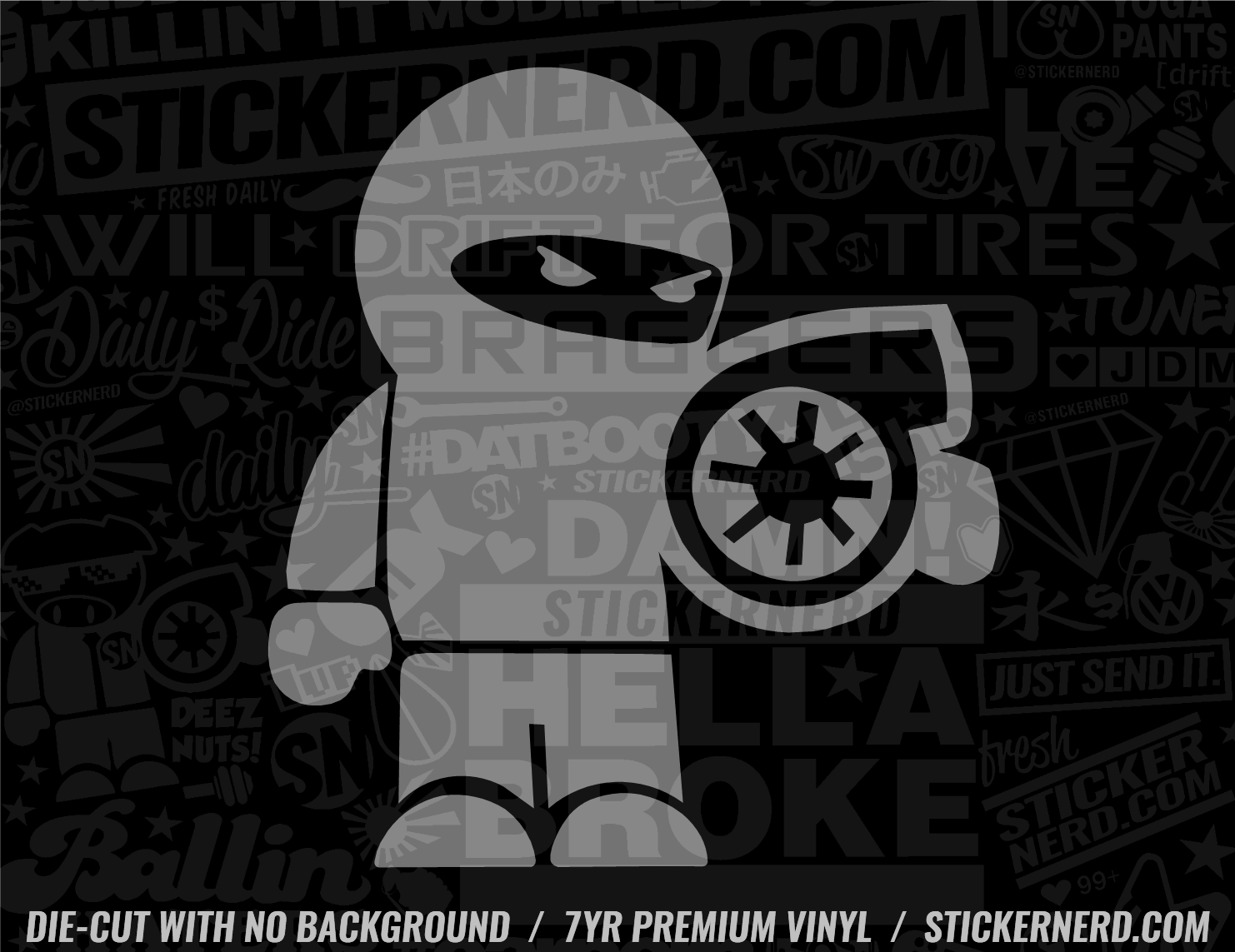 Ninja Turbo Sticker - Decal - STICKERNERD.COM