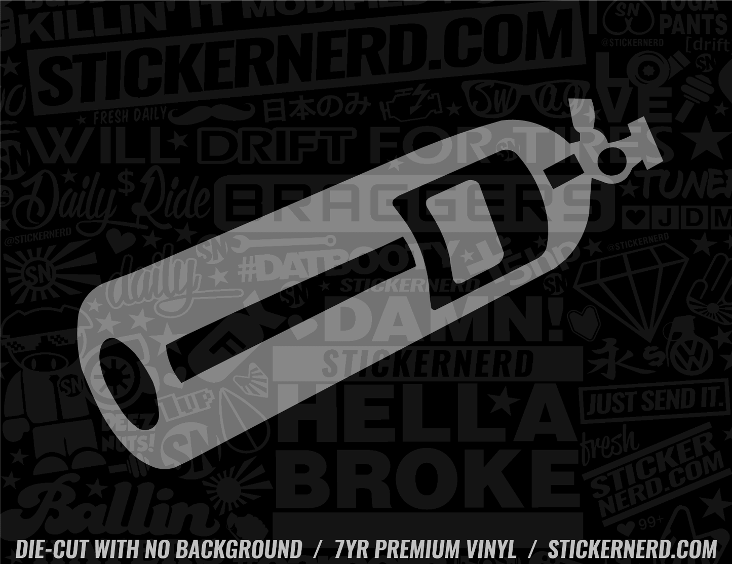 Nitrous Oxide Tank Sticker - Decal - STICKERNERD.COM