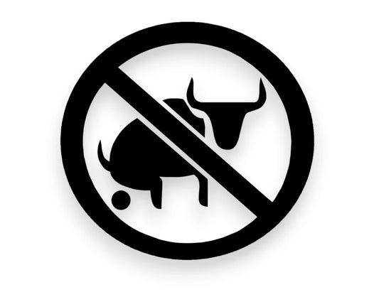 No Bull Sh*t Sticker - Window Decal - STICKERNERD.COM