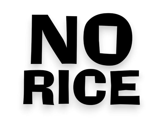 No Rice Sticker - Window Decal - STICKERNERD.COM