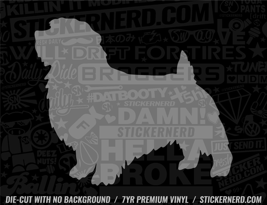 Norfolk Terrier Dog Sticker - Decal - STICKERNERD.COM