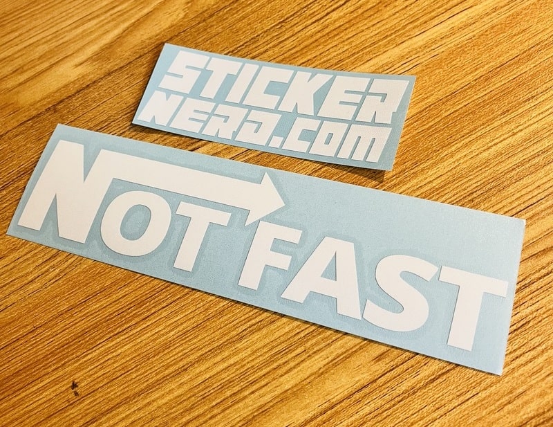 Not Fast Sticker - FUNNY CAR WINDOW DECAL - JDM TUNER STICKERS ...