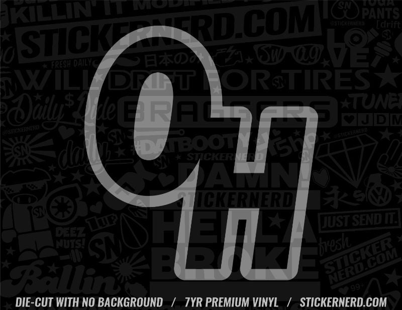 OH State Sticker - State Initials Decal - Abbreviations Decals ...