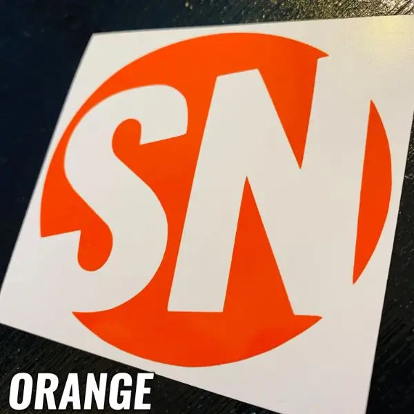 ORANGE STICKERS - CAR DECALS - STICKERNERD