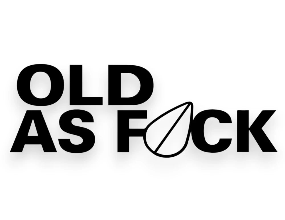 Old As F Sticker - Window Decal - STICKERNERD.COM