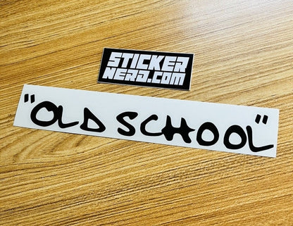Old School Sticker - STICKERNERD.COM