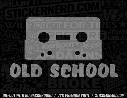 Old School Sticker - Decal - STICKERNERD.COM
