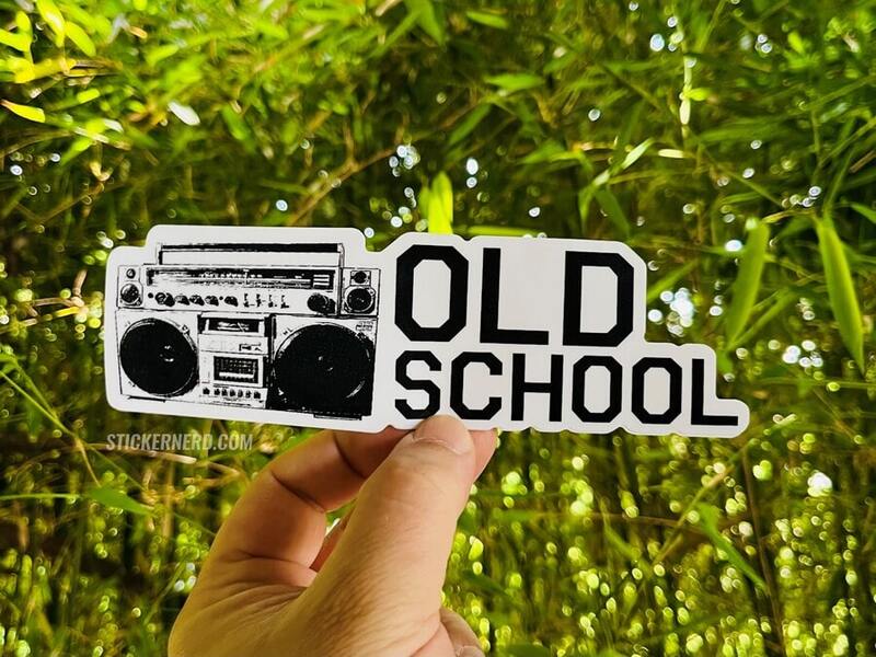 Old School Printed Sticker - StickerNerd.com