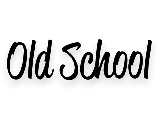 Old School Sticker - Window Decal - STICKERNERD.COM