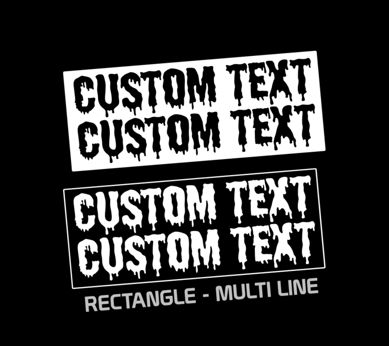 CUSTOM PRINTED TEXT STICKERS