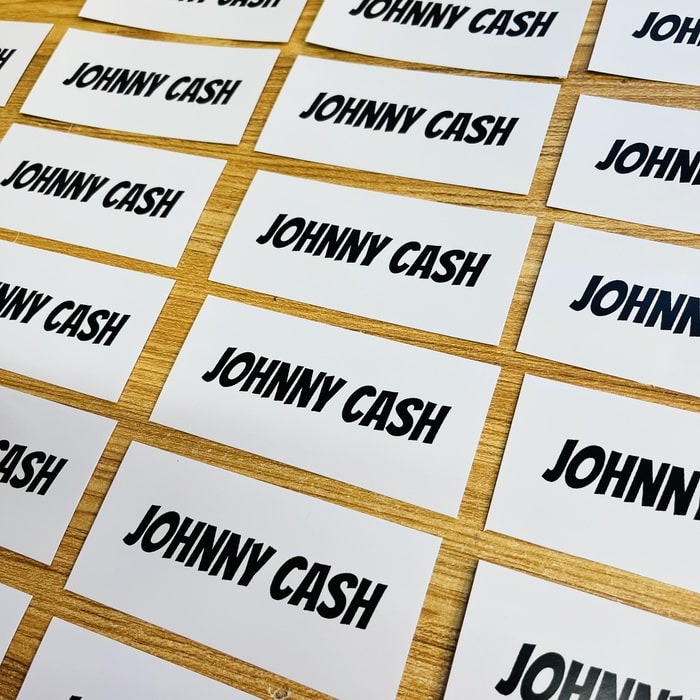 CUSTOM PRINTED TEXT STICKERS