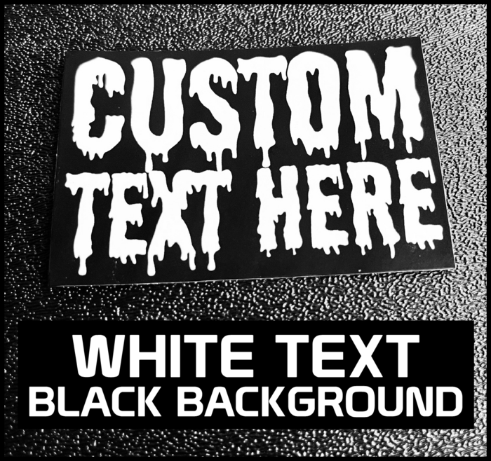 CUSTOM PRINTED TEXT STICKERS