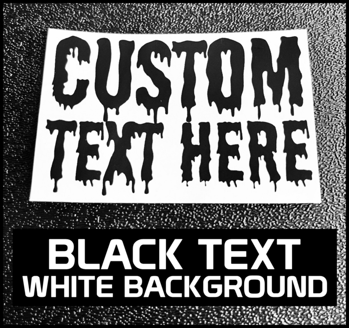 CUSTOM PRINTED TEXT STICKERS