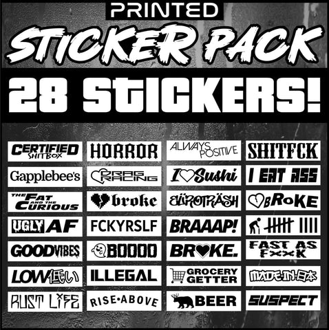 Printed Sticker Pack - STICKERNERD.COM 