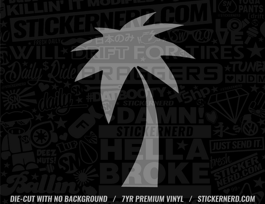 Palm Tree Sticker - Decal - STICKERNERD.COM