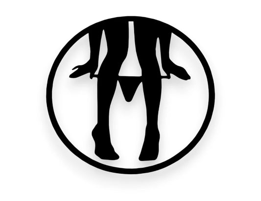 Panty Dropper Sticker - Funny Window Decal - STICKERNERD.COM