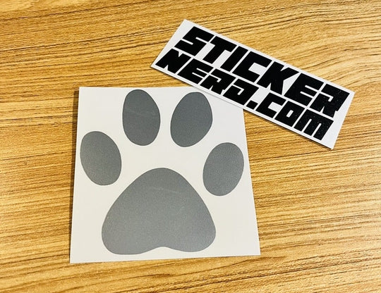 Dog Paw Print Sticker - STICKERNERD.COM