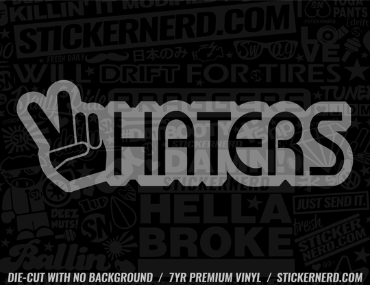 Peace Haters Sticker - Decal - STICKERNERD.COM