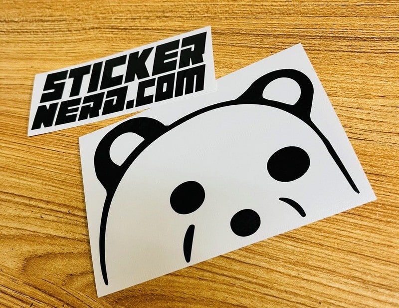 Peeking Bear Decal - Sticker Nerd - StickerNerd.com