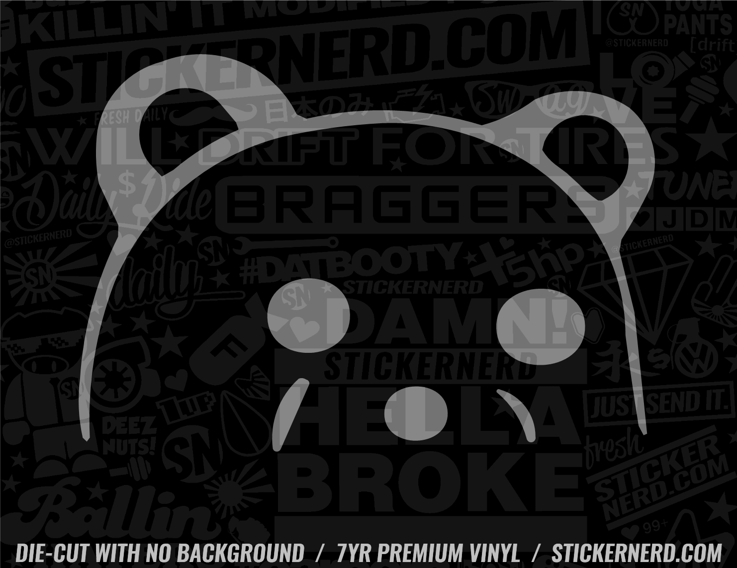 Peeker Stickers - Funny Car Window Decals & Stickers - StickerNerd ...