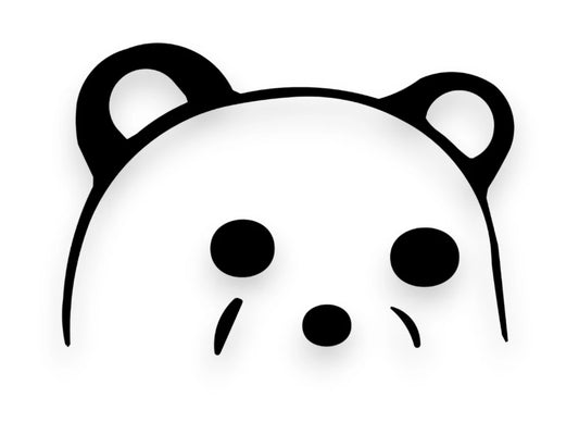 Peeking Bear Sticker - Decal - STICKERNERD.COM