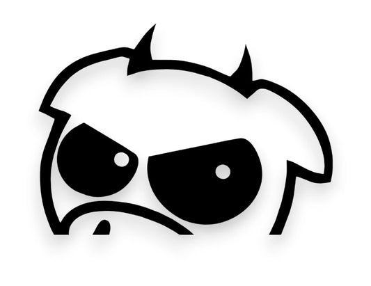 Peeking Rally Pig Sticker - Decal - STICKERNERD.COM