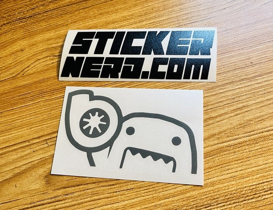 Peeking Turbo Sticker - STICKERNERD.COM