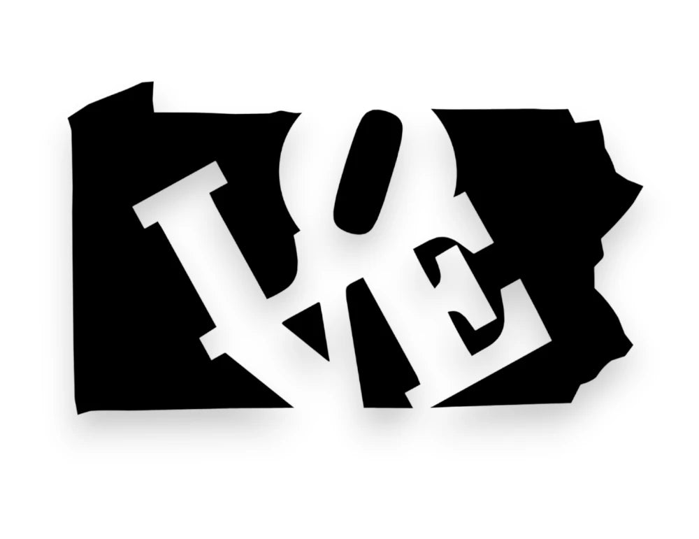 Pennsylvania Love Sticker - Decal - STICKERNERD.COM