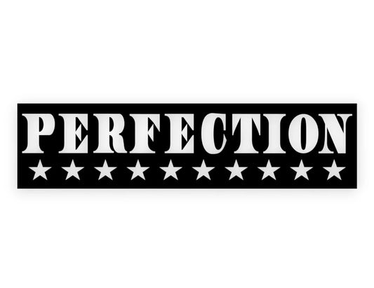 Perfection Sticker - Window Decal - STICKERNERD.COM